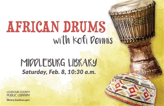 Middleburg Library African Drums flyer