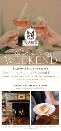 Red Fox, Valentines Day Weekend flyer