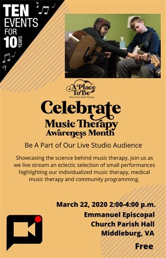 A Place to Be, Music Therapy poster