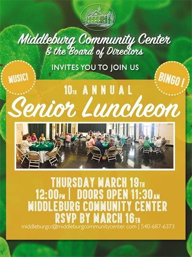 MB Community Center, Senior Luncheon