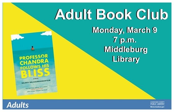 MB Library, Adult Book Club, March