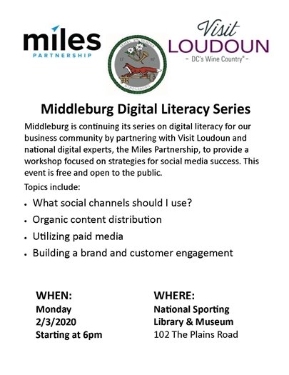 Middleburg Digital Literacy Flyer