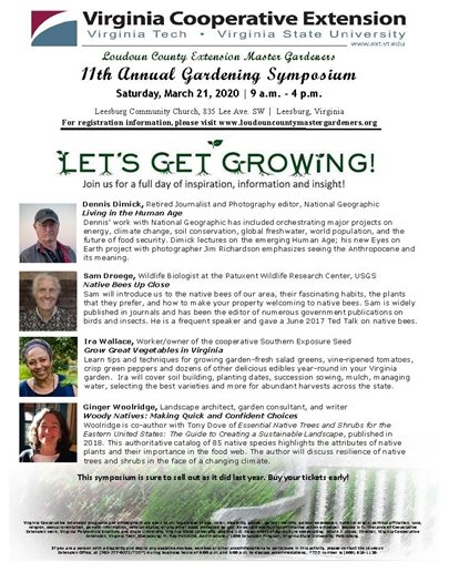 Loudoun County MGardener's, Let's get Growing