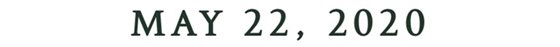 MAY 22, 2020