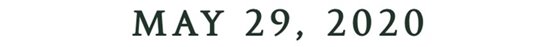 MAY 29, 2020