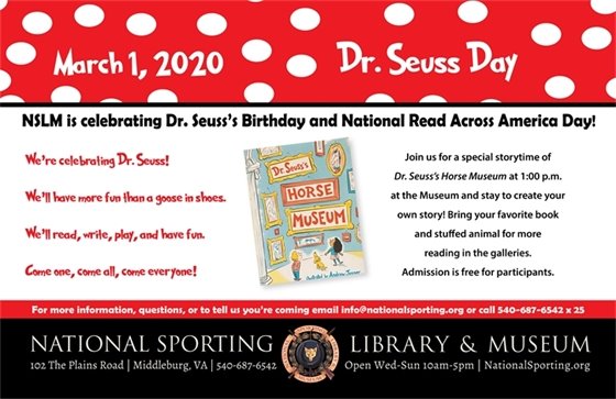 NSLM Dr Suess Day poster