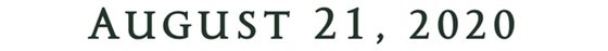 August 21, 2020