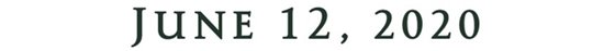 JUNE 12, 2020