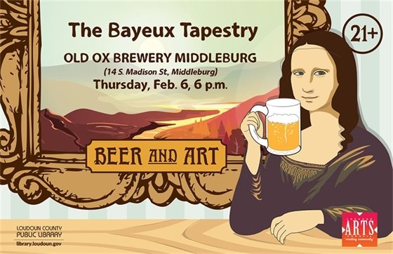 Middleburg Library, Beer and Art flyer